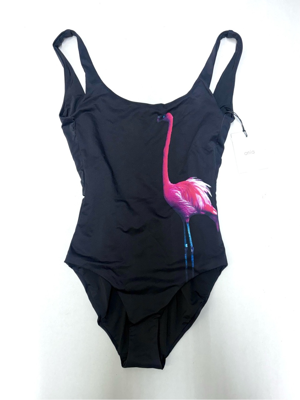 NWT Onia Kelly One Piece swimsuit in Night Flamingo size small